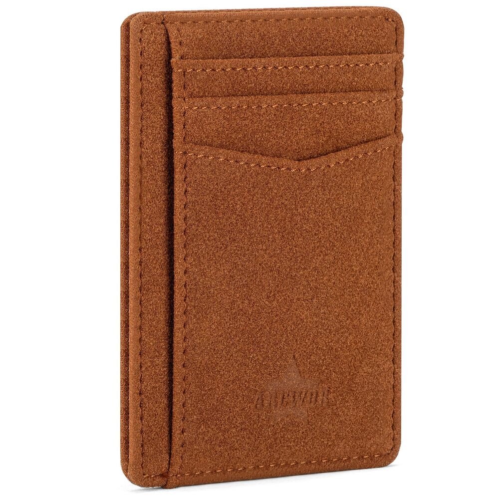 4417 Slim Wallet Minimalist Front Pocket RFID Blocking and Leather Wallets